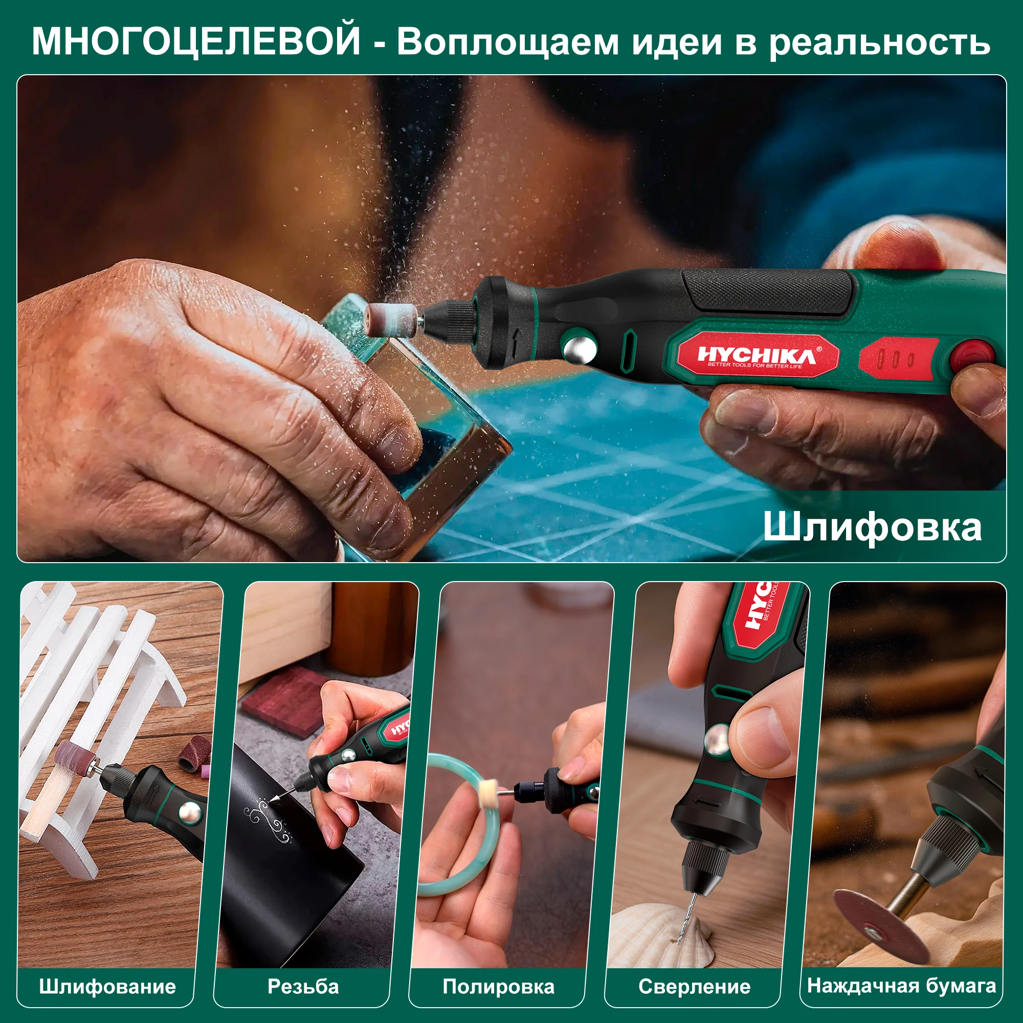 3.6V Cordless Rotary Tool Kit - 74-Piece Engraving Set with Bag