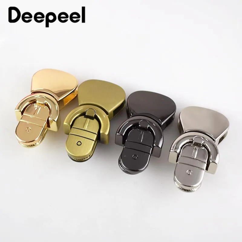 2/5pcs 27*50mm Handbag Metal Lock Buckle Fashion Twist Turn  Snaps for DIY Latch  Bags Purse Clasp Closure Accessories