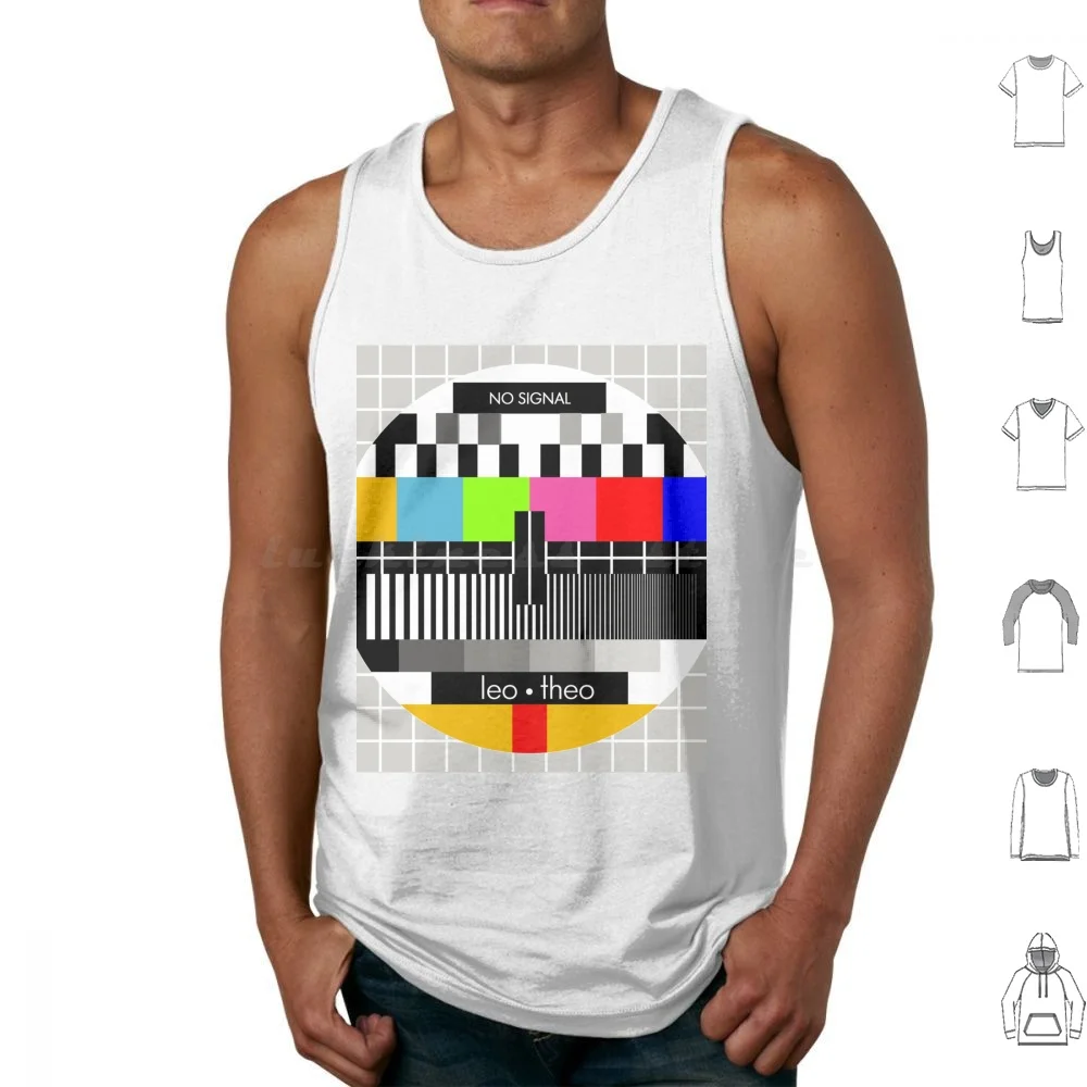 

Testival No Signal Tv Test Screen Tank Tops Vest Sleeveless Leo Theo No Signal Tv Retro Vintage Old Tv 80s Colors Colorful
