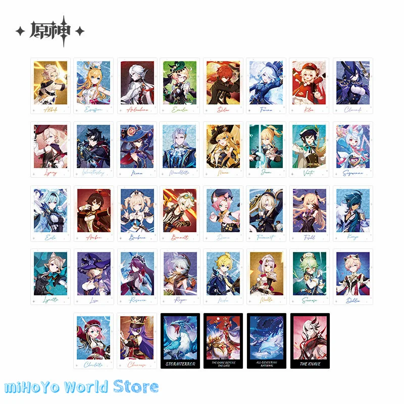 

[Official] Genshin Impact Original Zhongli Wanderer Card Arlecchino Tartaglia Alhaitham Character Collection Card Gift Box