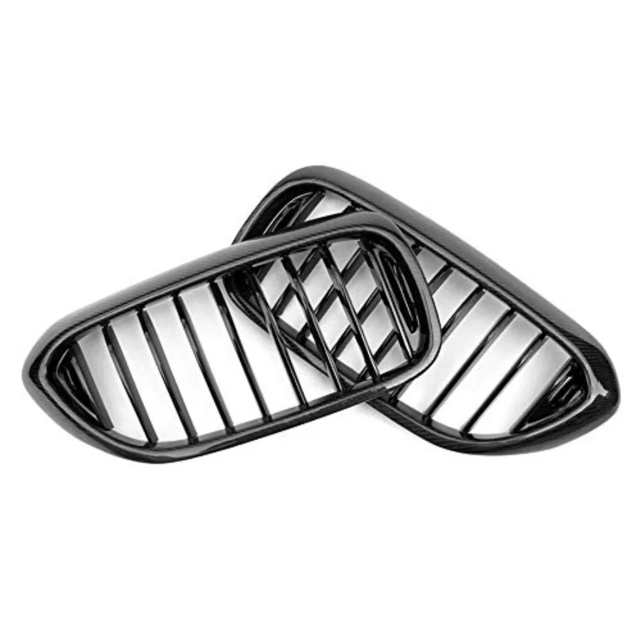 شبكة الكلى البديلة ذات الخط الواحد لسيارات BMW 5 Series G30 G38 20172019 مع لمسة نهائية من ألياف الكربون المحسنة الهوائية #3