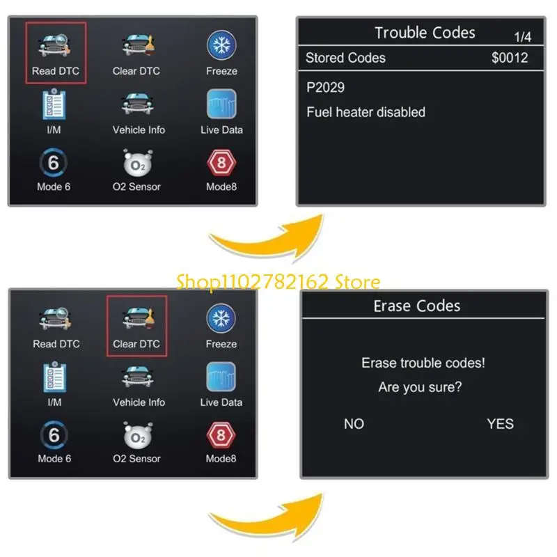 547B OBD2 Scanner Live Data Mechanic OBDII Diagnostic Code Reader Tool For Check Engine Light Battery Testing