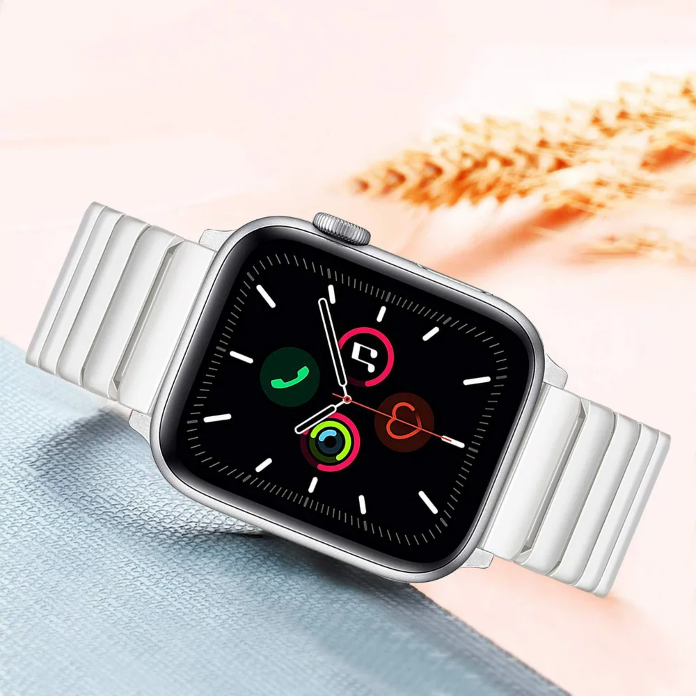 

Ремешок керамический для Apple Watch Band 45 мм 44 мм 42 мм 49 мм Series 41 мм 40 мм 38 мм, браслет для iWatch Ultra 9 8 7 SE 6 5 4 3 Band