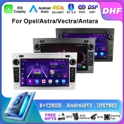 Android 13 Auto Radio For Opel Astra H J 2004 Vectra Vauxhall Antara Zafira Corsa C D Vivaro Meriva Veda Car Multimedia Player