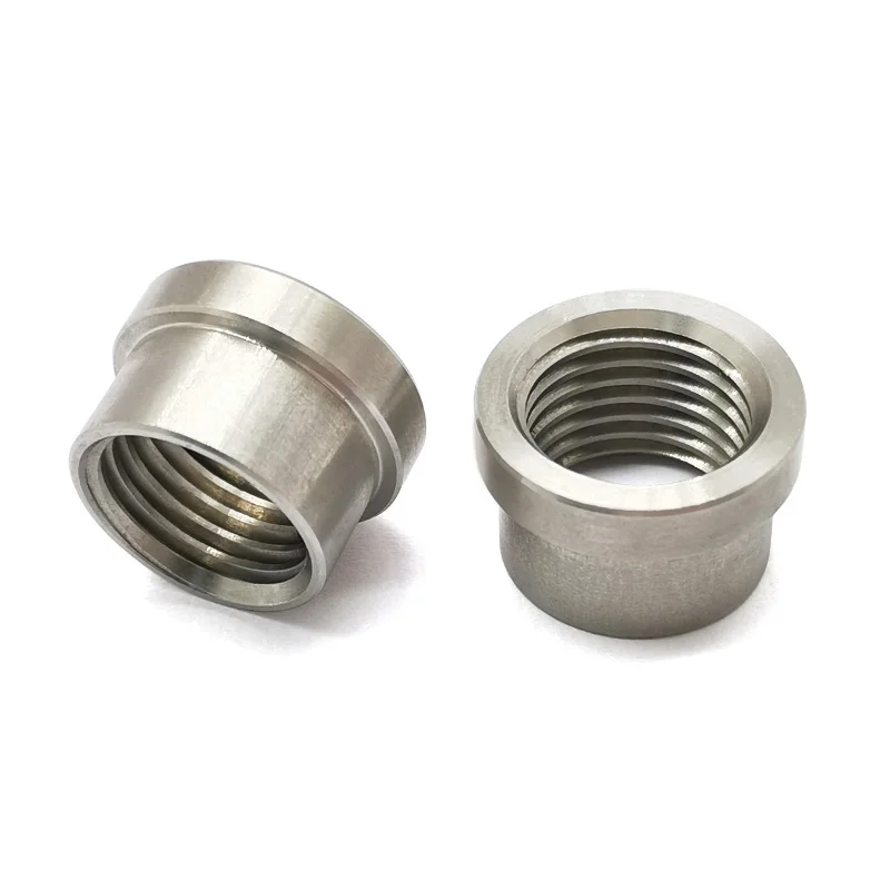 M12X1.25 Stainless Steel 304 Female Threaded Stepped Weld Bung Metric Mounting Boss Fitting