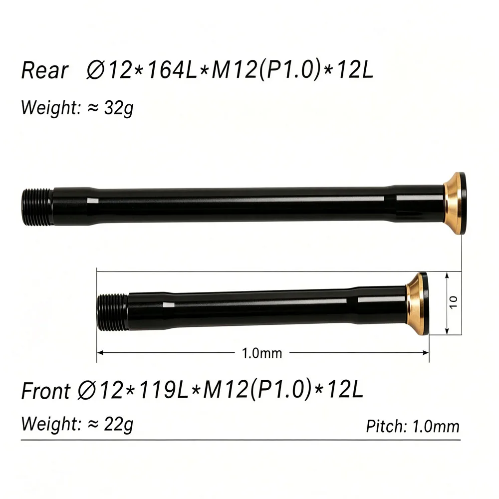 Light weight thru axle aluminum alloy 7075 for tarmac SL7 SL8