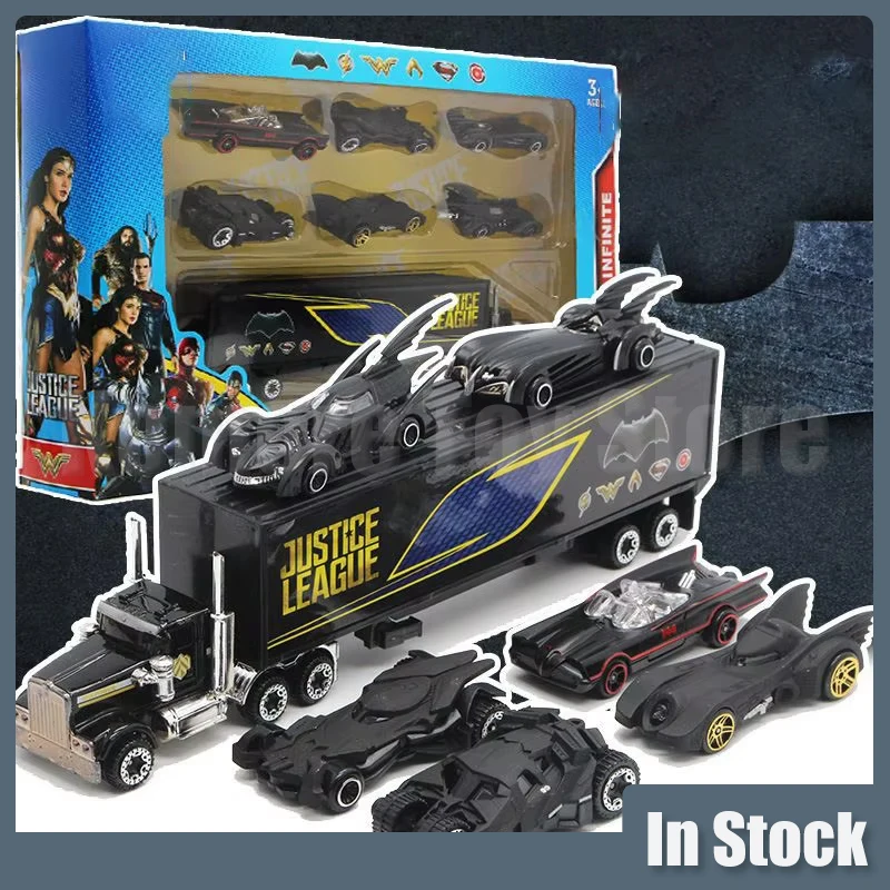 Batmobile 6pcs 1:64 Alloy Model Cars Batman Tumbler 6 Generation Combination Home Decor Car Collection Toys For Children