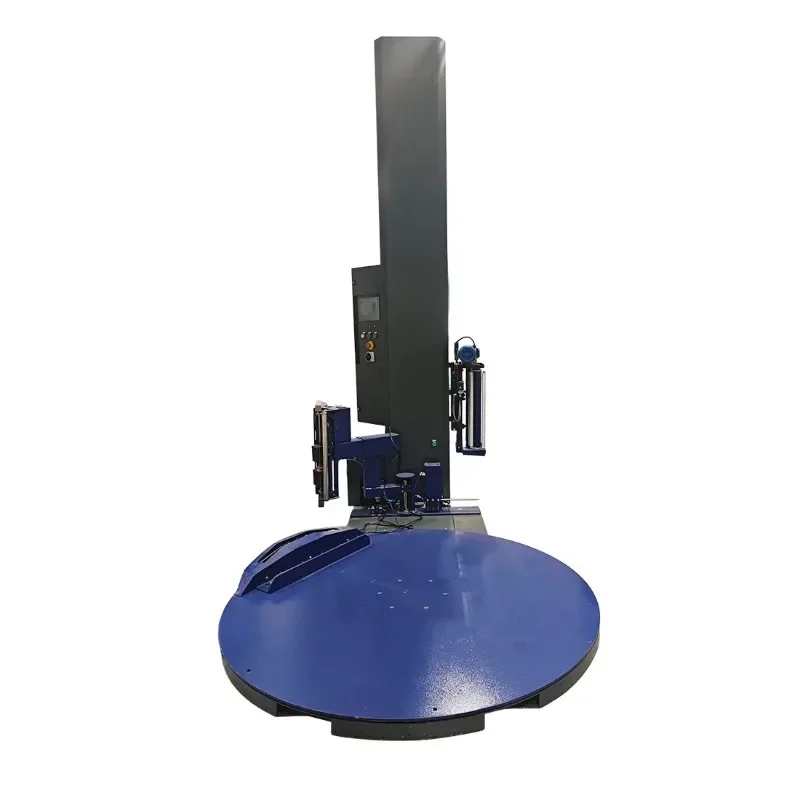 Macchina avvolgitrice elastica per pallet con braccio rotante con controllo PLC per l'efficienza logistica del magazzino