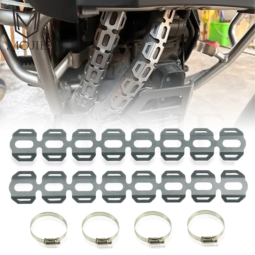 Motorcycle Exhaust Pipe Protector Heat Shield Cover Guard Fit For suzuki GS500E GS500F GS500 E/F B-KING BOULEVARD GW250 INAZUMA
