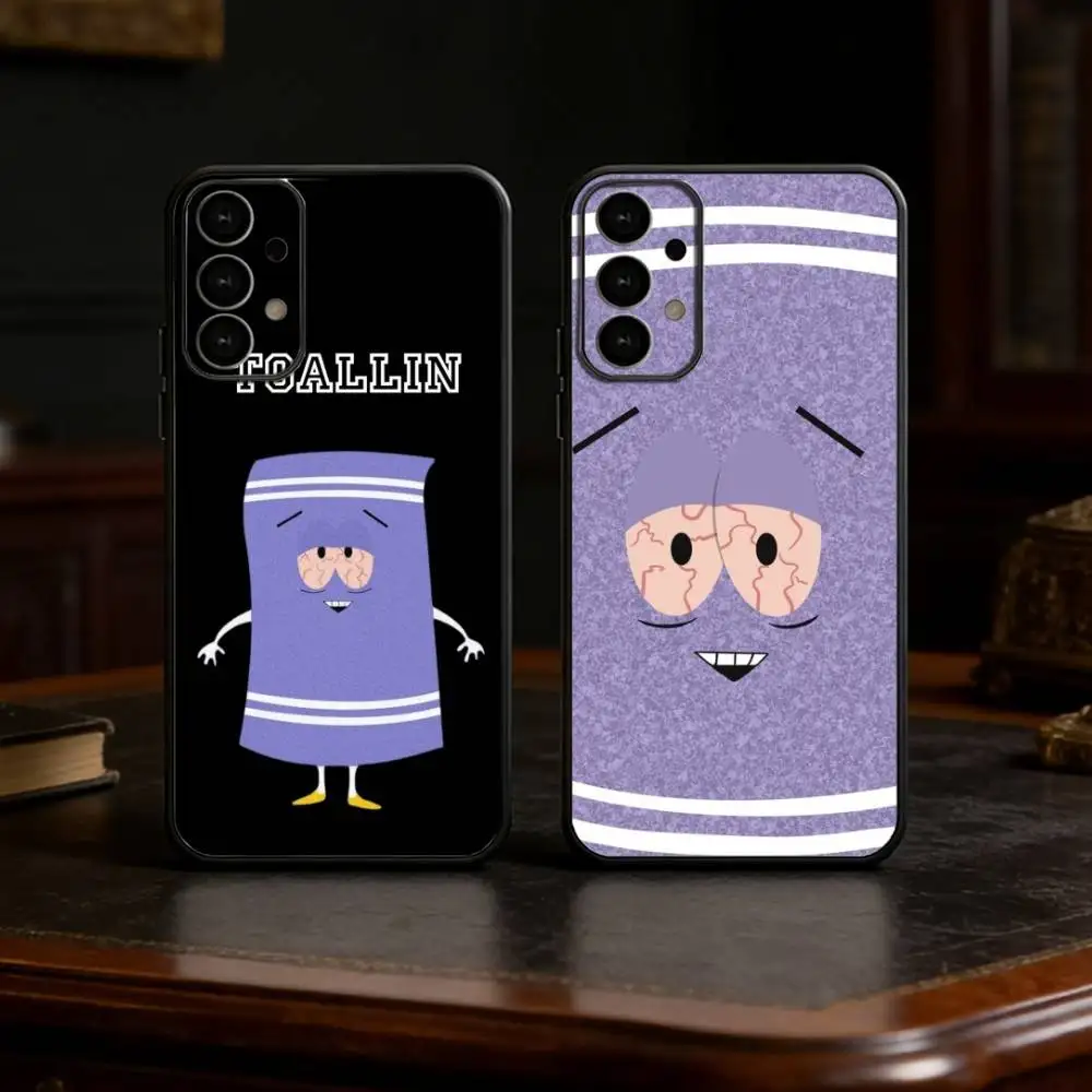 

S-South Park T-Towelie Phone Case For Samsung S25,24,23,22,30,21,10,9,Ultra,Plus,Lite Soft Black Case