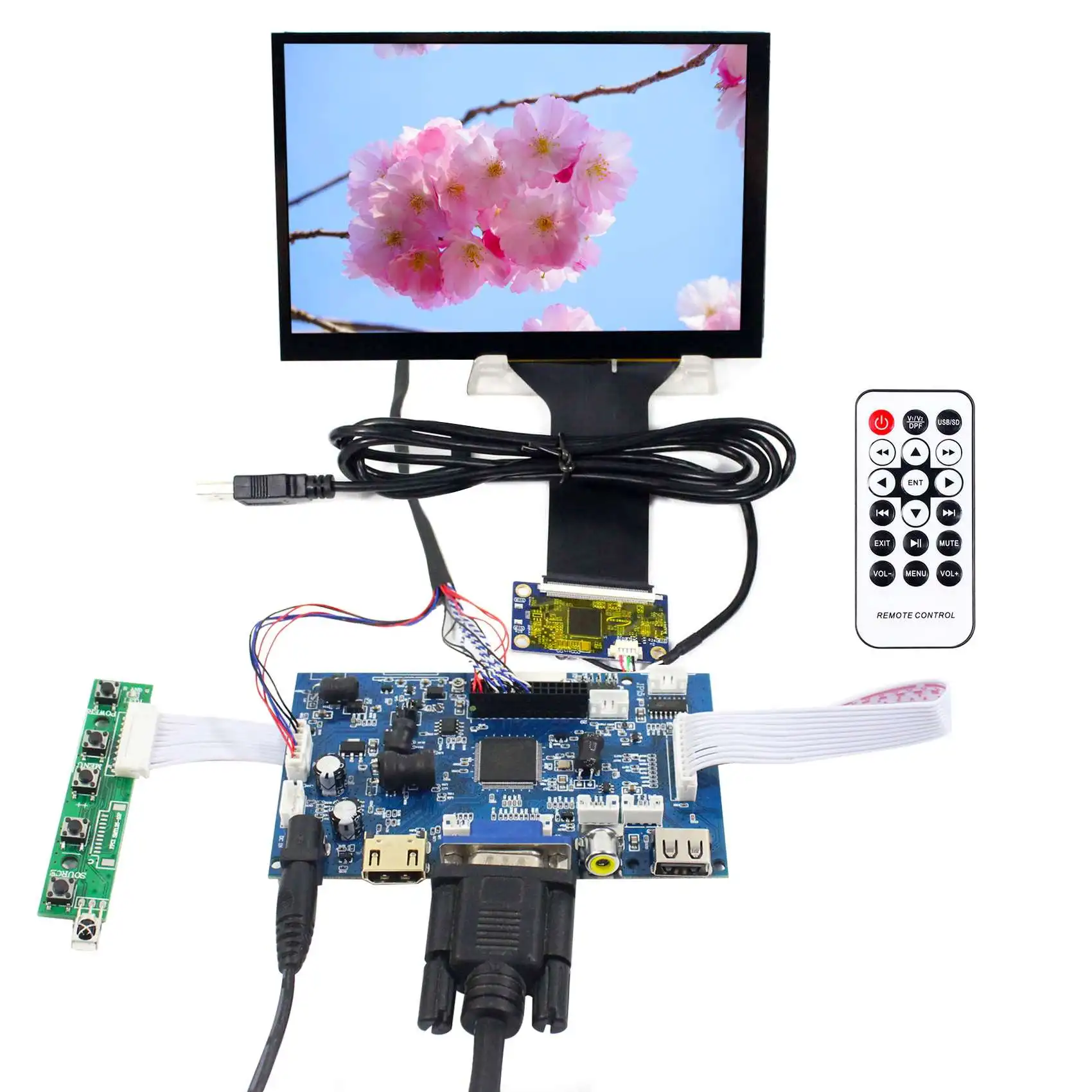 

HD MI Auto Brightness LCD Controller Board 7 in 1280X800 Capacitive Touch Sensor