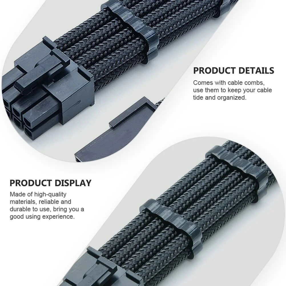 

30Cm High Quality 8Pin Atx Motherboard Extension Cable Nylon Coated CPU Power Supply Cord for Computer Clean Setup