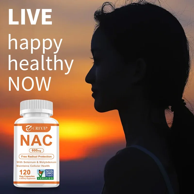 NAC (N-Acetyl Cysteine) 600 Mg - Protects Against Free Radicals and Maintains Cellular Health