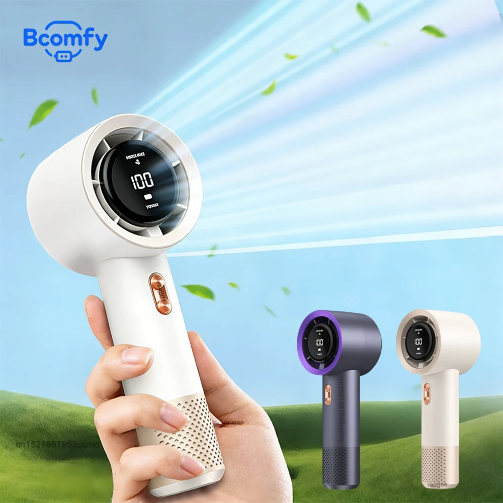 

Mini Handheld Fan Portable Turbo Fans 3000mAh Rechargeable Personal Hand Fan 199 Speeds Air Cooler for Outdoor Camping Travel