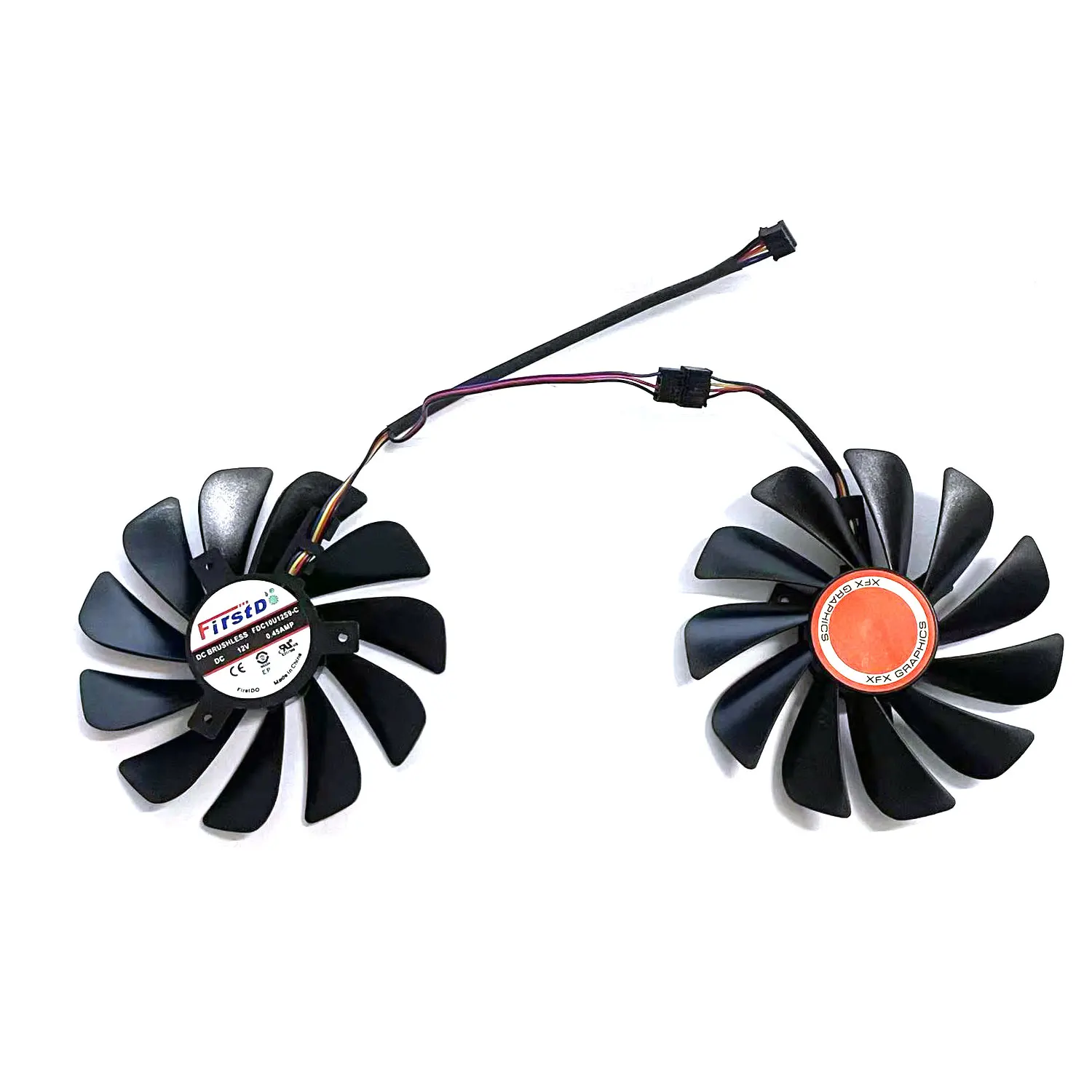 

For XFX Radeon RX Vega 56 RX Vega 64 Non-public XFX RX580 590 GPU graphics card 95MM 4PIN CF1010U12S FDC10U12S9-C