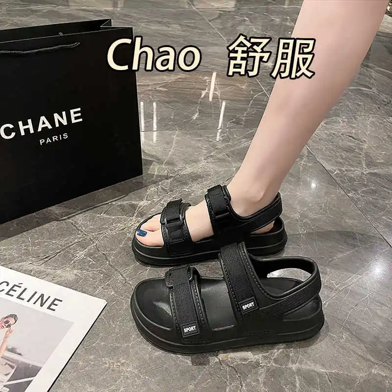 

Демисезонные женские сандалии с Т-образным ремешком, женские сандалии, забавные тапочки, кроссовки, спортивные посетители, спортивные известные бренды