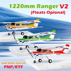 FMSRC RC Airplane Plane 1220mm Ranger V2 Trainer 3S with Reflex Gyro Flight Controller Auto-balance Model Hobby Aircraft Avion