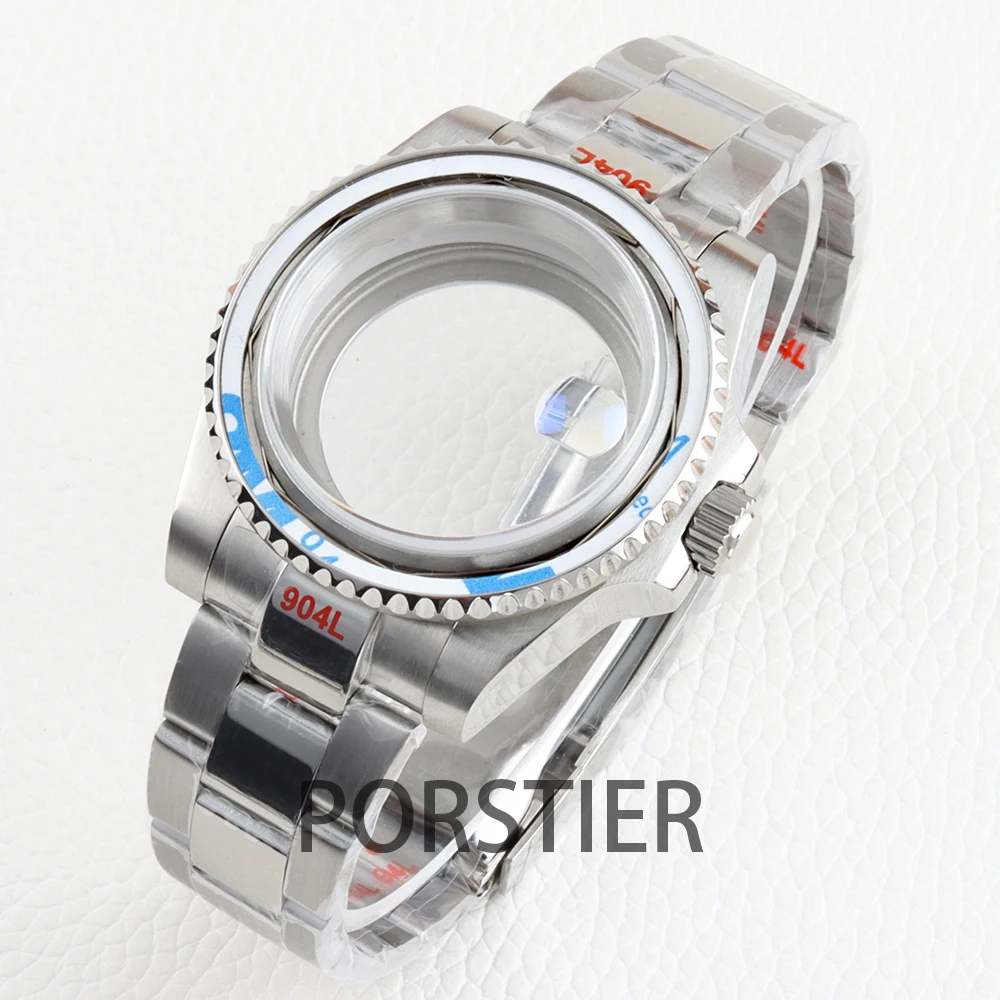 

40mm Diver NH35 Case Sapphire Glass jubilee bracelet for submariner GMT NH35 NH36 movement 28.5mm Dial 316L stianless steel