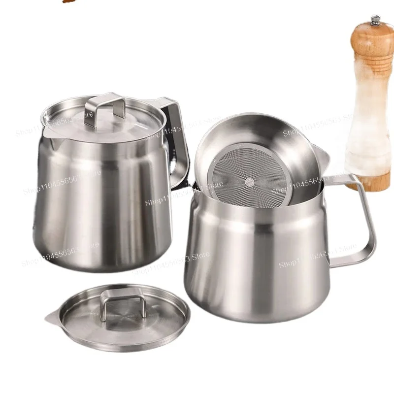 2L Multifunctional Stainless Steel Oil Filter Fryer with Detachable Design, Deep Fryer & Food Container for Easy Kitchen Use