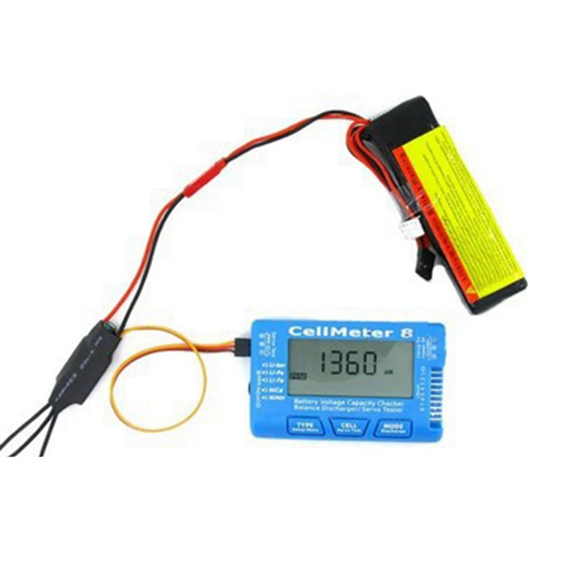 Hot-A80P-RC Cellmeter-8 1-8S Battery Capacity Voltage Test Meter For Lipo Life Li-Ion Nimh Nicd Cell Meter