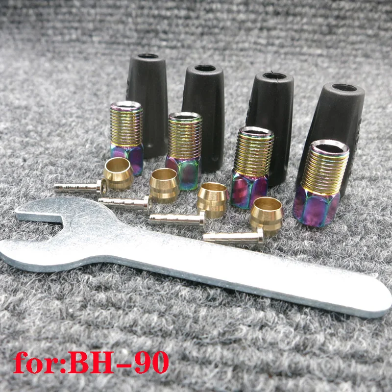 Vnlio دراجة الهيدروليكية قرص الفرامل خرطوم ، الزيتون على شكل موصل إدراج مجموعة ، BH59 BH90 النفط إبرة الفرامل موصل