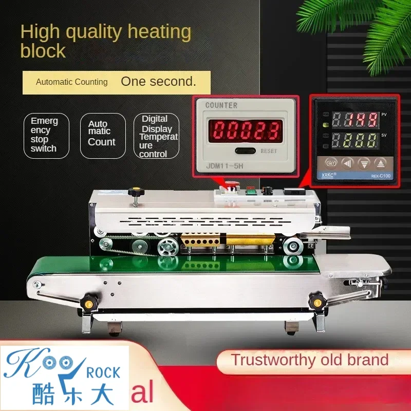 

Fully Automatic Continuous Mooncake Sealing Machine Aluminum Foil Bag Sealer Plastic Bag Mask Film Packaging Machine customized