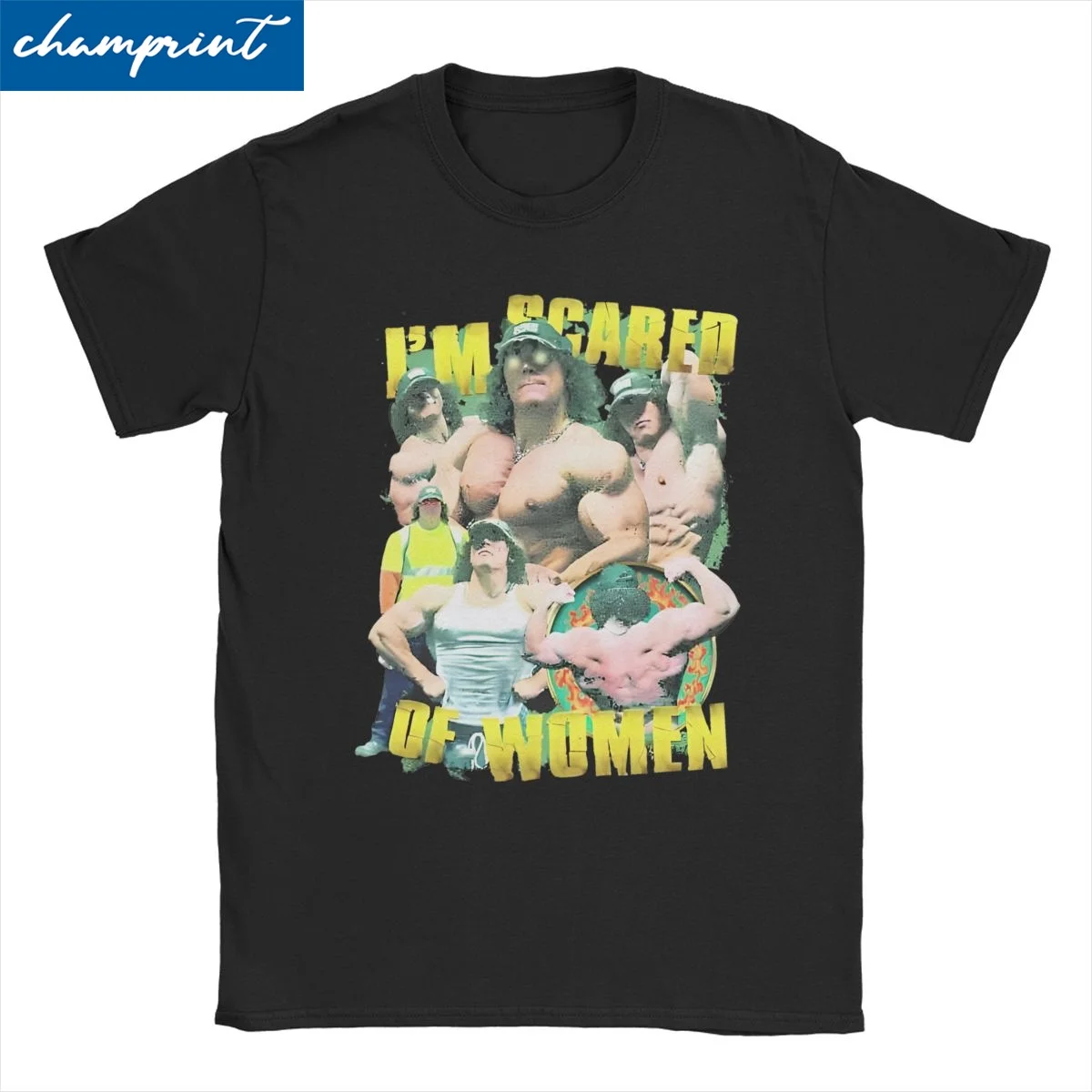 Camiseta de Manga Curta Masculina e Feminina, 100% Algodão, Tees Vintage, Sam Sulek, Estou Assustado, Roupa Oficial, Nova Chegada