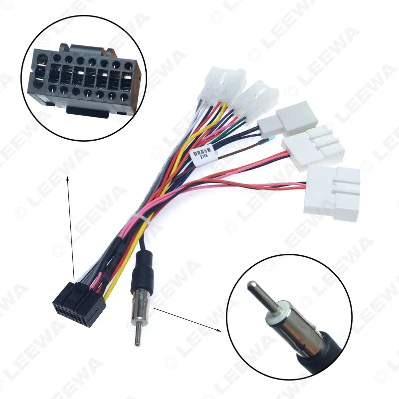 

16P Power Cable Harness for Toyota New & Old Models Universal Zhangxun Android Head Unit - Car Audio Video Modification Wire