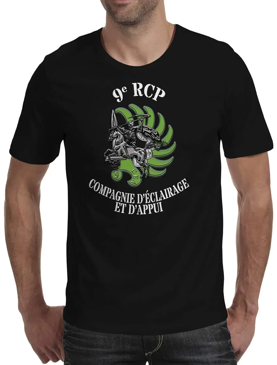 9 ème Régiment de Chasseurs Parachutistes Compagnie d'Éclairage et d'Appui French Army T-Shirt