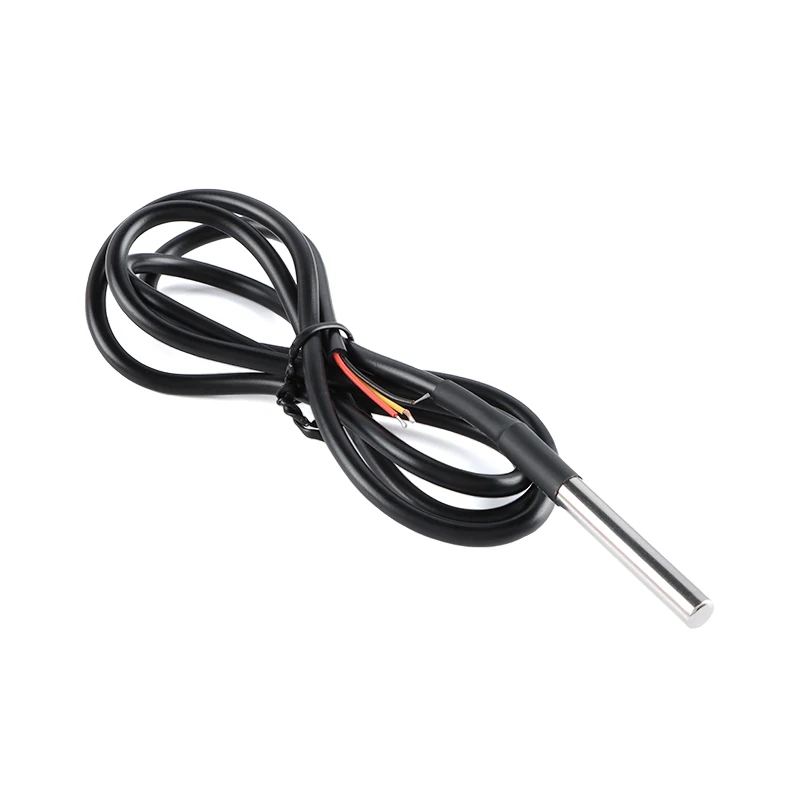 DS18B20 Stainless Steel Package 1 Meter Waterproof 18b20 Cable Probe Temperature Sensor 100cm