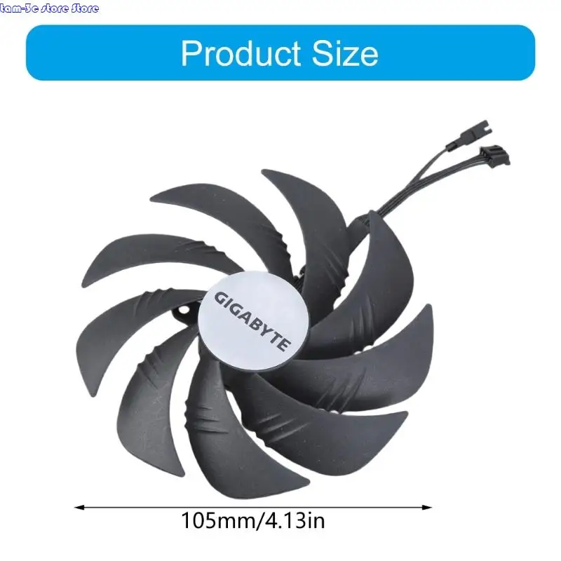 D0UA 105mm 4pin 12V GPU Coolers Fan T129215Su VGA Fan Fan Fan para RTX4090 OC Gaming