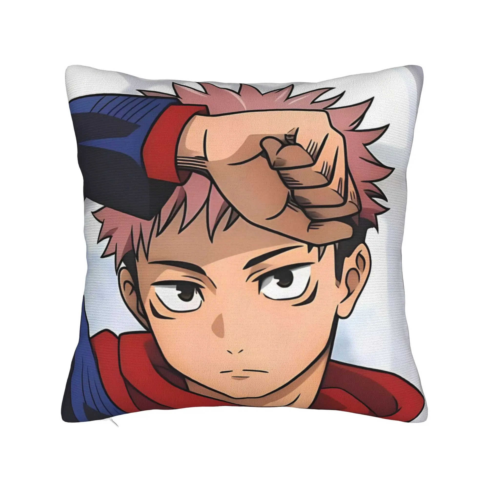 Decorative Pillow Covers Itadori Yuji  Merchandise Home  JJK Anime  Throw Pillow Case Cover Square Multi-Size