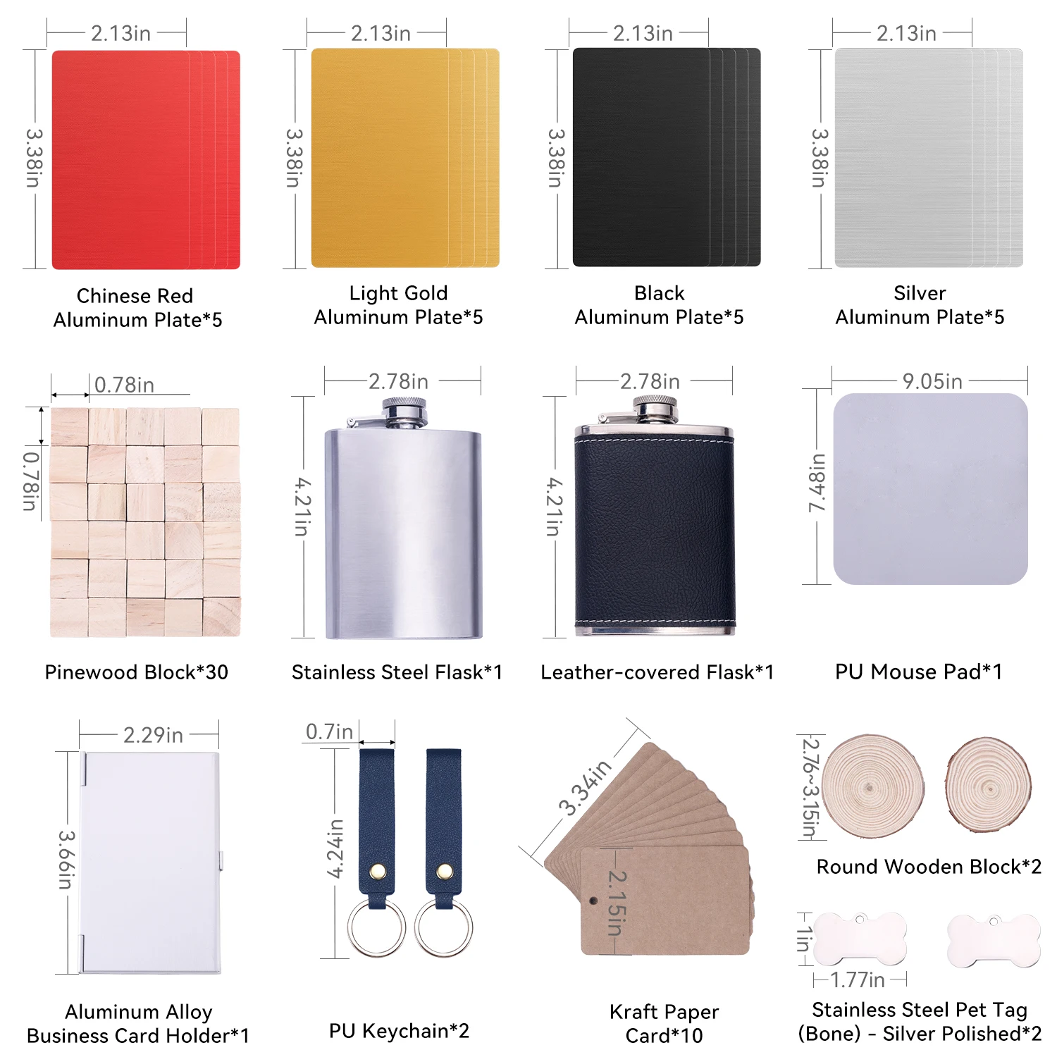 70 PCS DIY 조각 재료