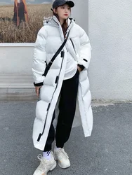 2024 Winter Warme Parka Lange frauen Unten Jacke Schnee Mantel Frauen Mit Kapuze Jacke Verdicken Warme Elegante Weibliche Winddicht outwear