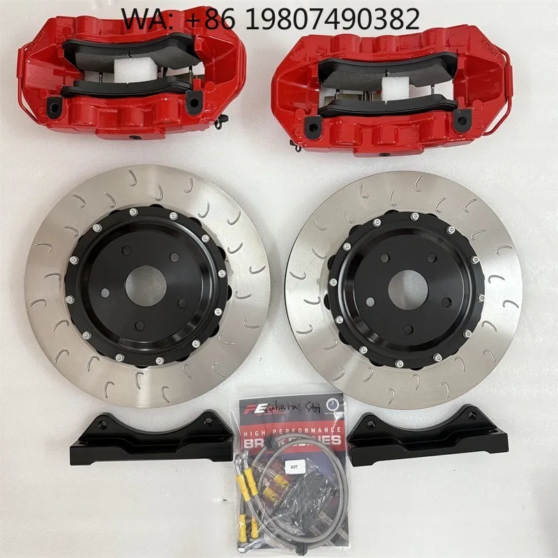 

Blue EC470 4 Piston Brake Caliper Kit 330x28mm Custom Center Bell High Performance For Classic Supercar Modification