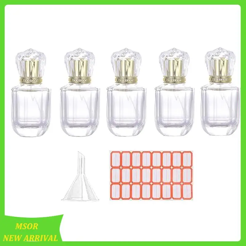 

5Pcs 30Ml Glass Spray Bottle Small Cosmetic Atomizer Perfume Bottles Atomizing Spray Container Spray Bottles For Travel Durable