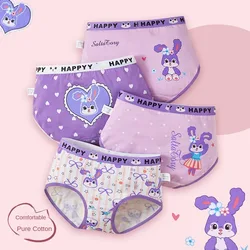 4 stks/set kinderen katoenen meisje slipje voor meisjes cartoon ondergoed zachte slips shorts schattige kinderen meisje slipje ondergoed
