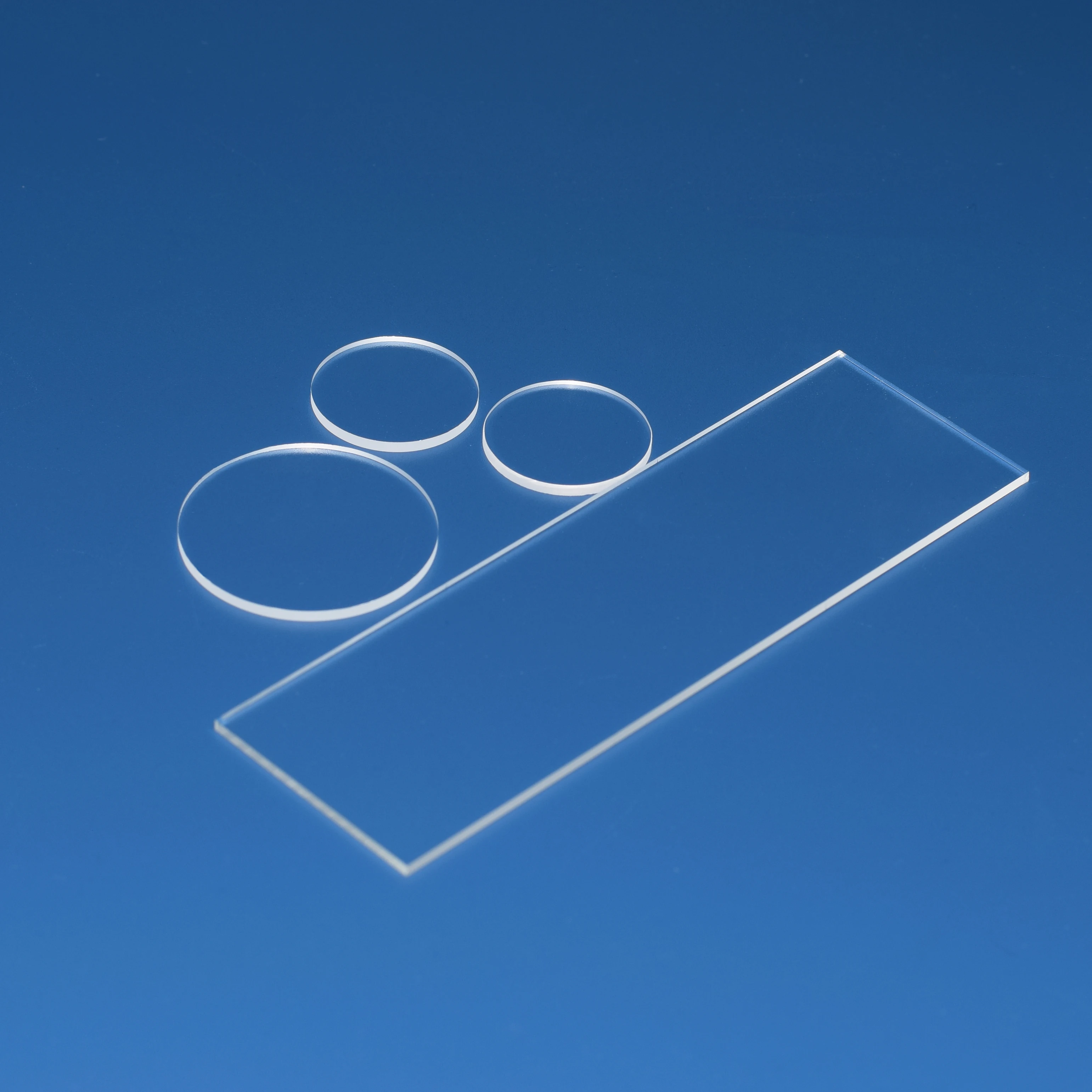 High Purity Quartz Glass Sheet Windows JGS2 Fused Silica Wafer Single Crystal Glass Slide Substrates 50x50 75x25x1mm