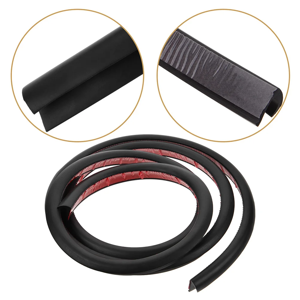 

2Pcs Rv Gutter Trim with Self-Adhesive Rubber Strip Universal Weather Seal for Cars Boats Trailers Efficient Water Channeling