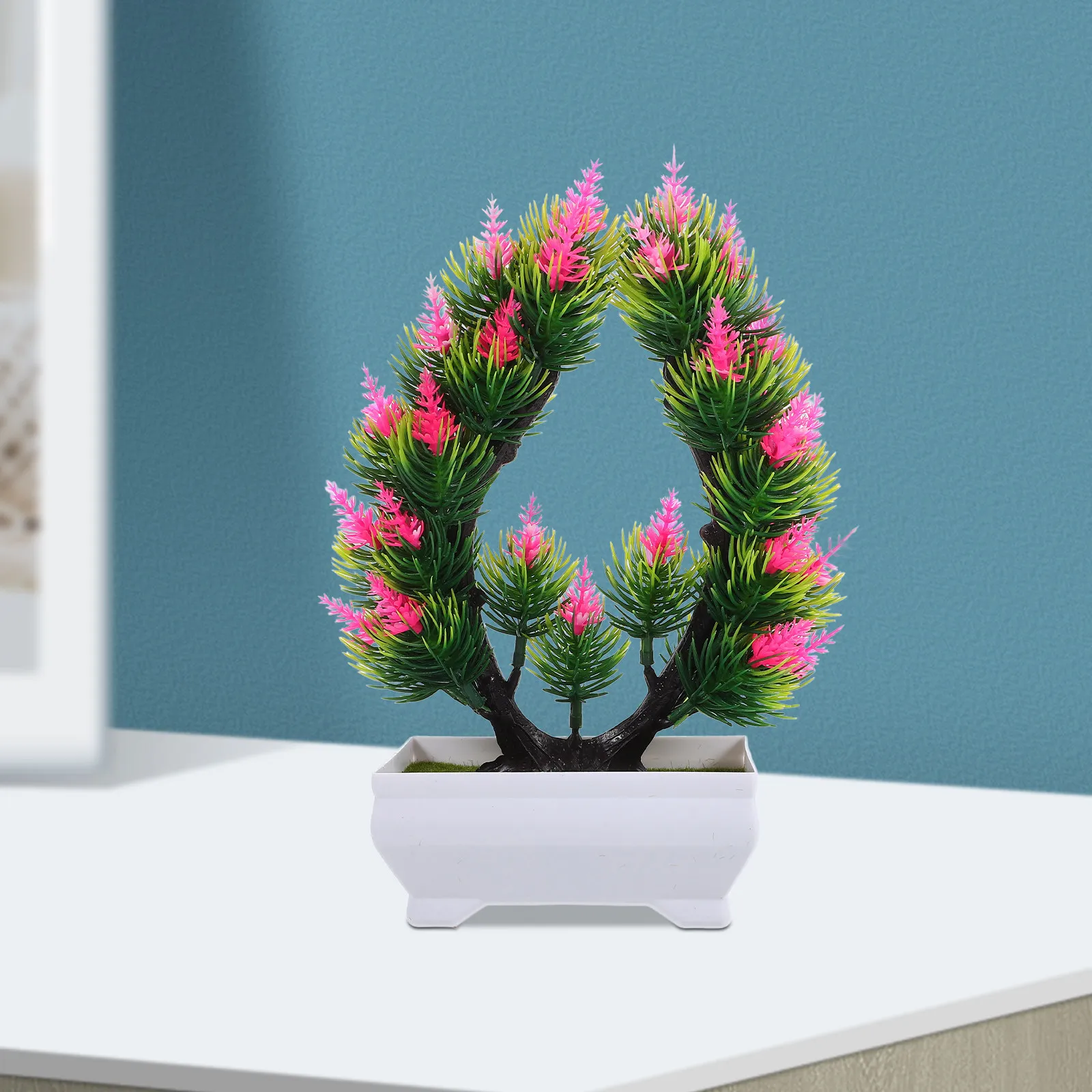 2Pcs Elegant Faux Bonsai Tree  - Aquarium Planted Tree 评论和价格