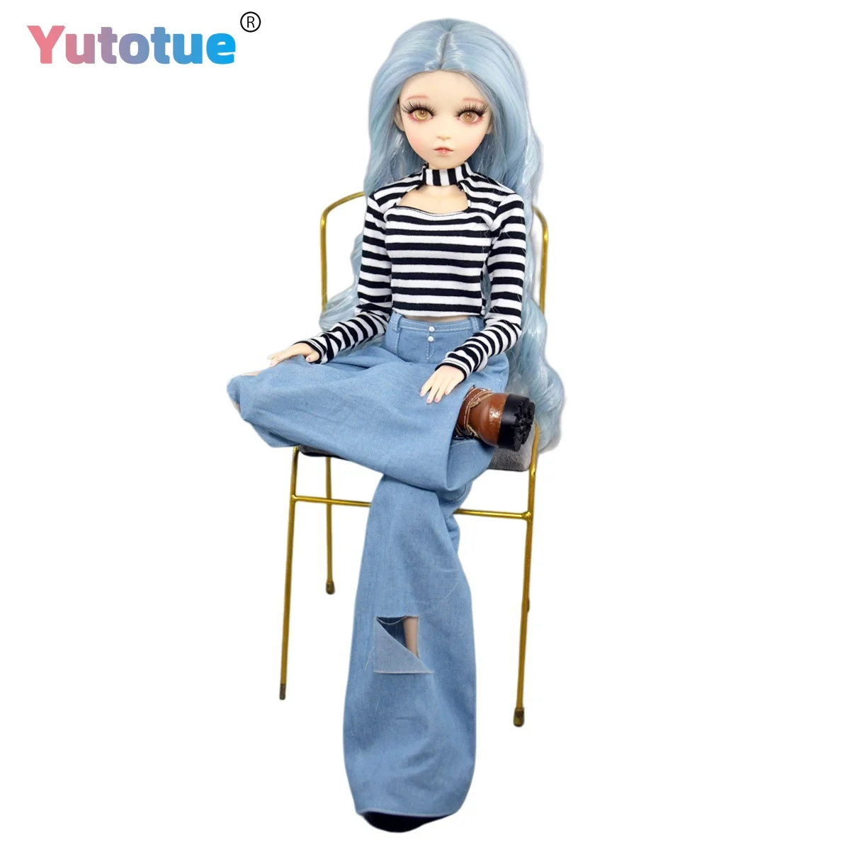 

YUTOTUE 60cm Height Fashion Doll 1/3 Scale BJD Doll Girls Toy Outfits Wigs All Removable Lifelike