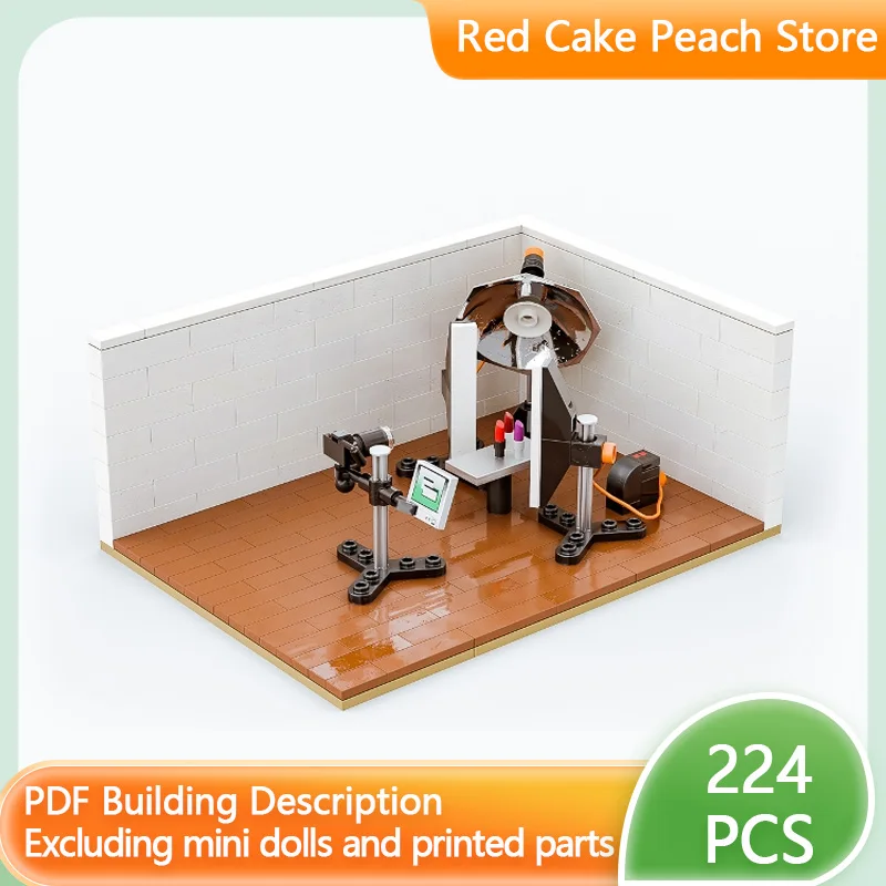 

Модель городской улицы MOC, строительные блоки, модульная технология для фотостудии, детские праздничные подарки, конструктор для сборки