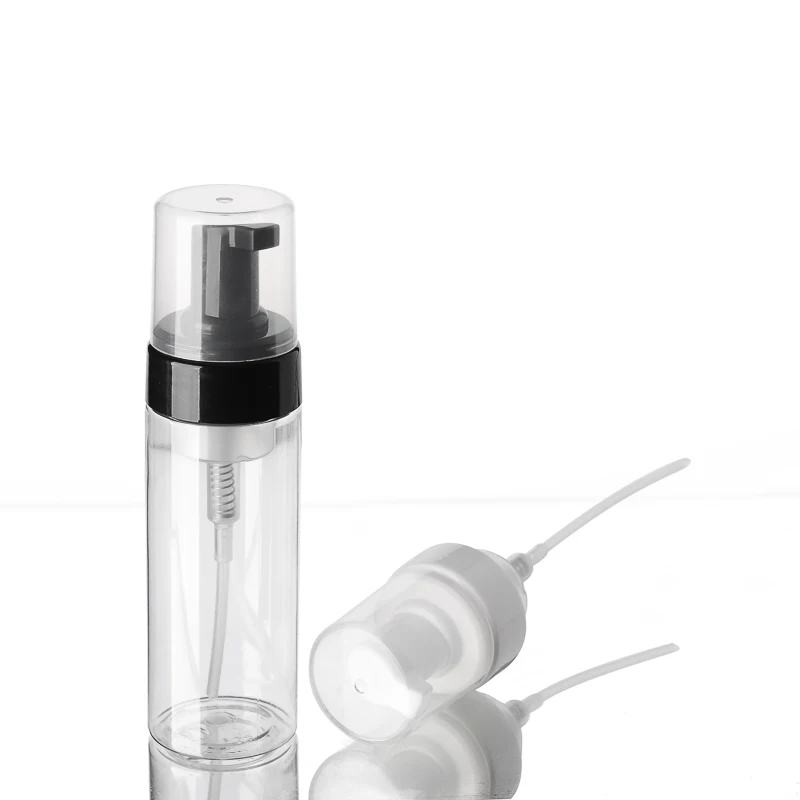 150 ミリリットル白/透明プラスチックペットボトル発泡ポンプフェイシャルローション/ムース/クレンザー/石鹸手洗いスキンケア化粧品包装