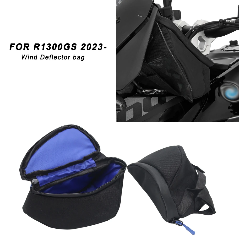 

Motorcycle Front Windshield Tool Bag For BMW R1300GS R 1300GS R 1300 GS 2023 2024 Waterproof Side Deflector Bag Set
