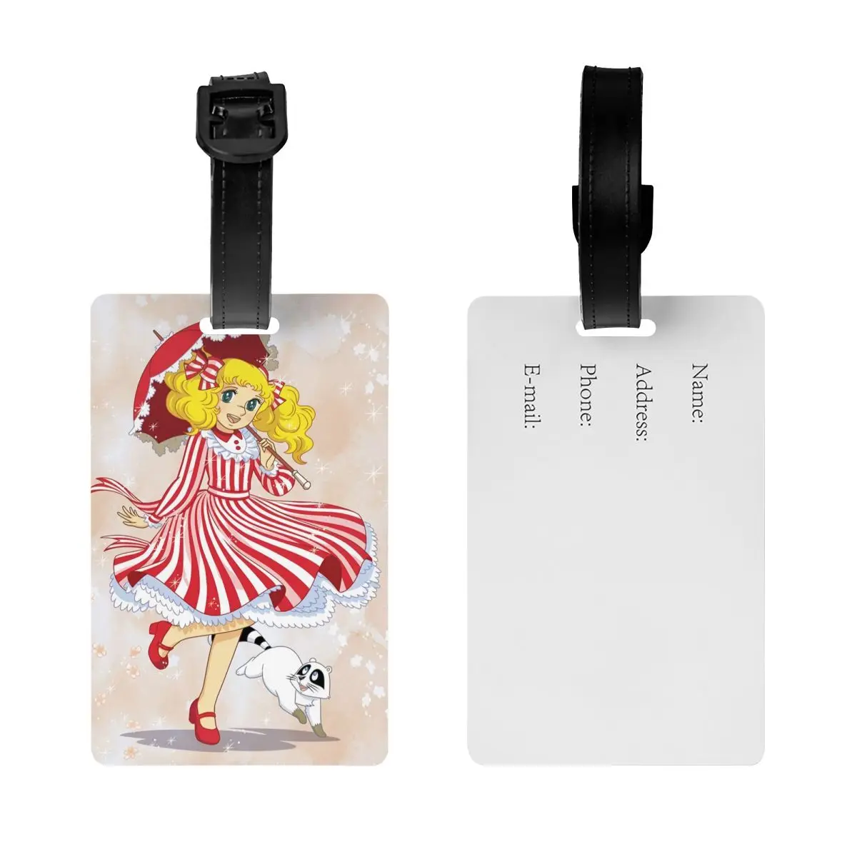 Custom Candy Candy Luggage Tag for Travel Suitcase Japan Anime Manga Privacy Cover ID Label