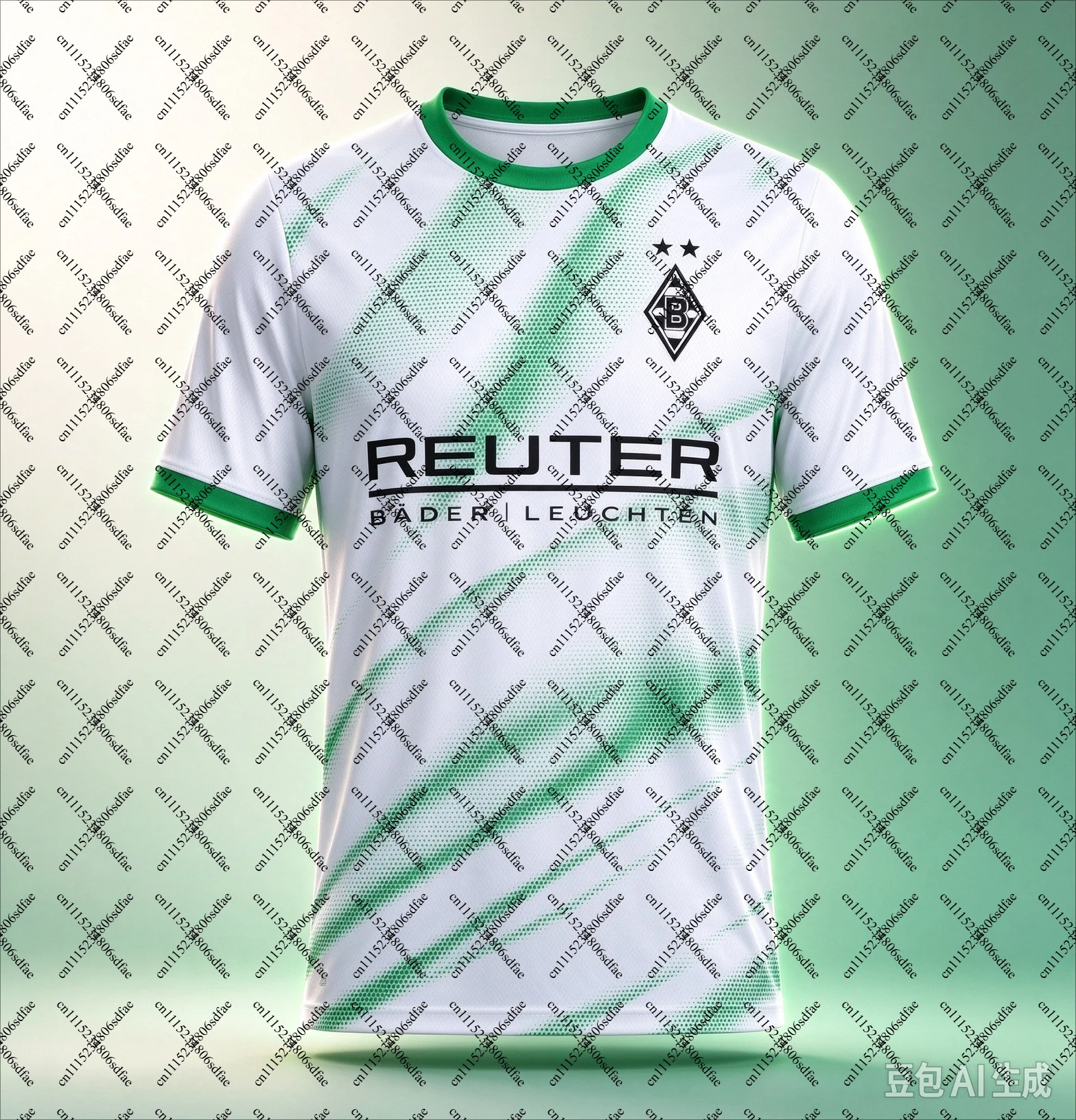 26‑27 Borussia Mönchengladbach Club Fan Soccer Jersey, Men Summer Match‑Day Tee, Lightweight Moisture‑Wicking Active Top
