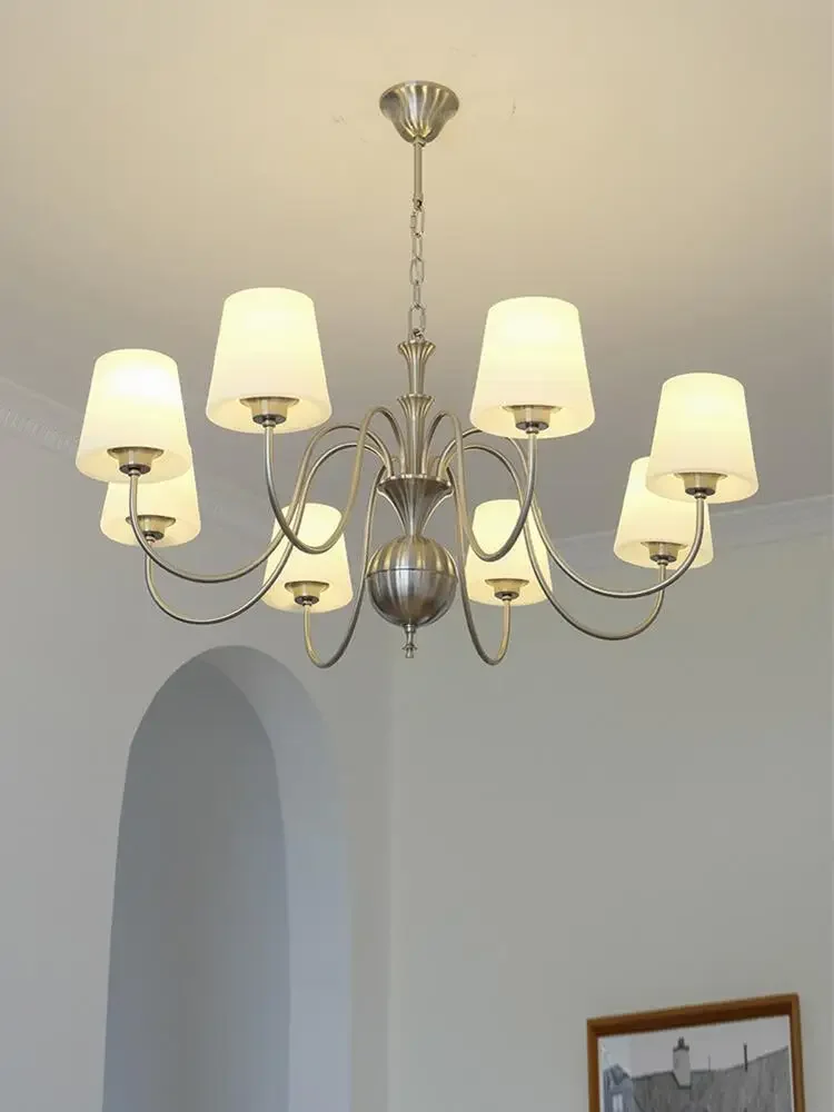 French Chandelier Retro Simple American  Living Room Dining Room Study Bedroom Light Bauhaus Designer Lamps Lanterns