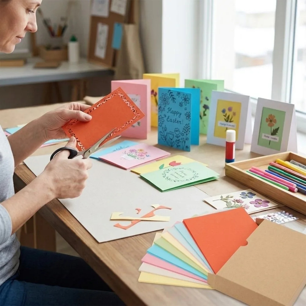 200Pcs，15 X 10Cm 15×10CM Colored Cardstock Pearlescent Paper Colorful Cardstock Hand Drawing Cards Blank Surface Rectangular