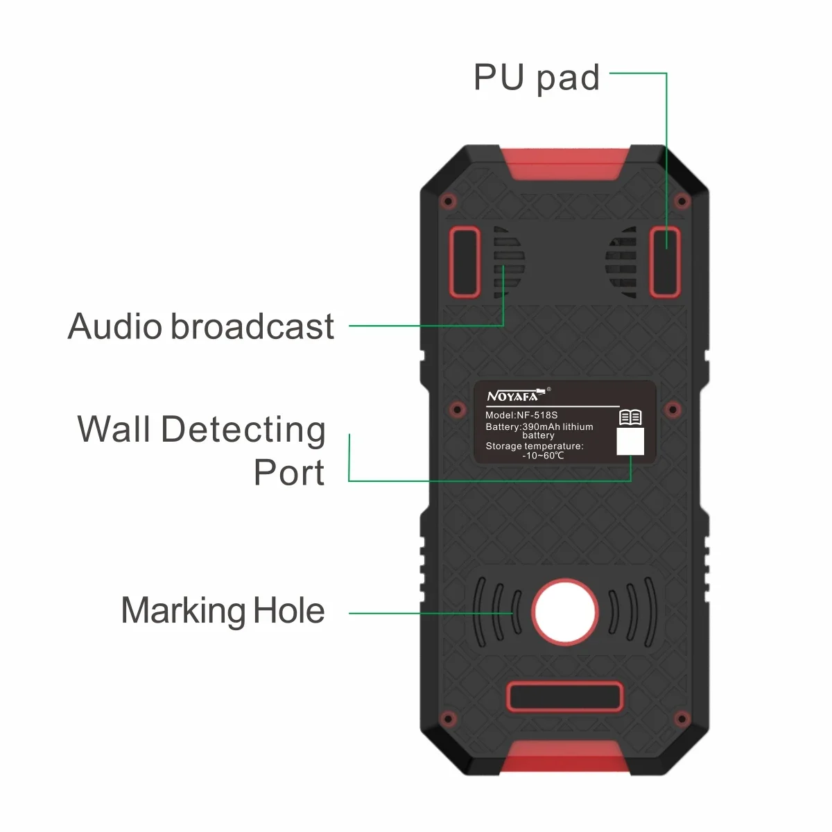 NF-518S Wall Scanner 3 In 1 industrial Wood Studs AC Voltage Live Wire Metal Detector