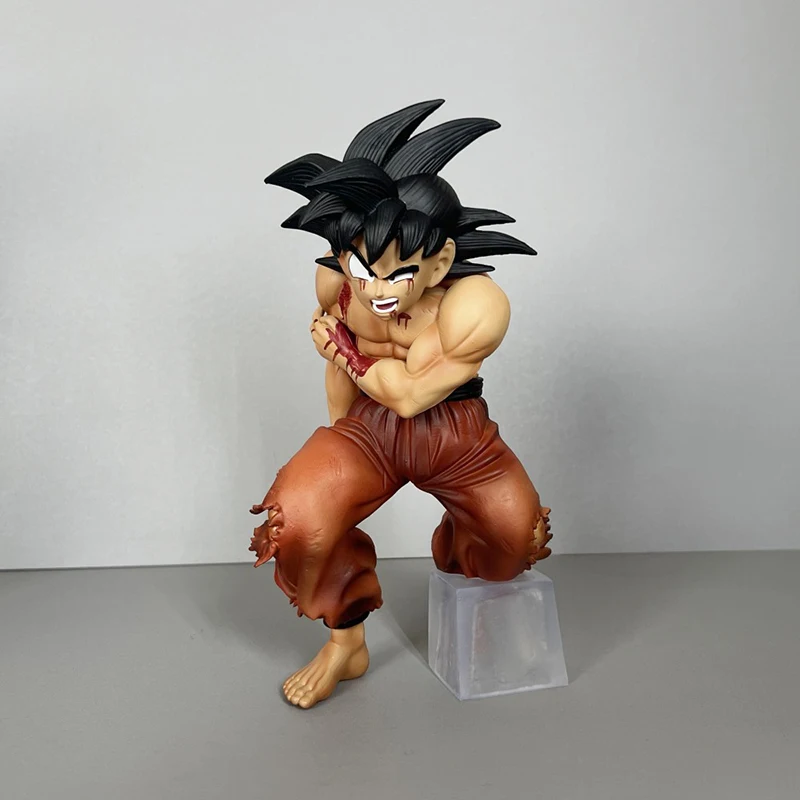 

Bandai Dragon Ball Z Anime Movie Budokai Chapter War Damage Son Goku Hand Puppet PVC Series Super Saiyan Model Toy Gifts